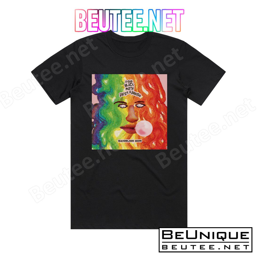 Black Moth Super Rainbow Dandelion Gum Album Cover T-Shirt