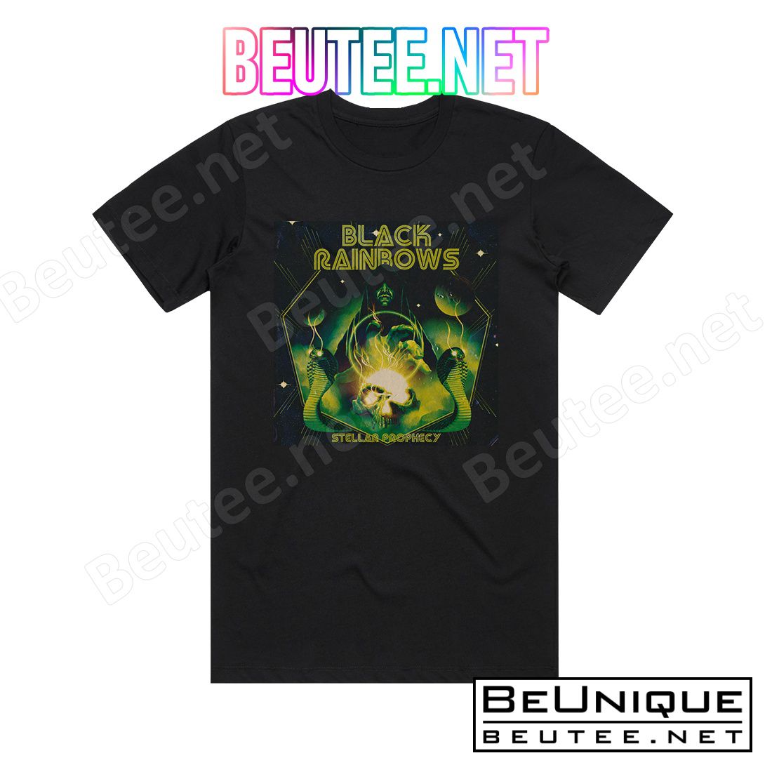 Black Rainbows Stellar Prophecy Album Cover T-Shirt