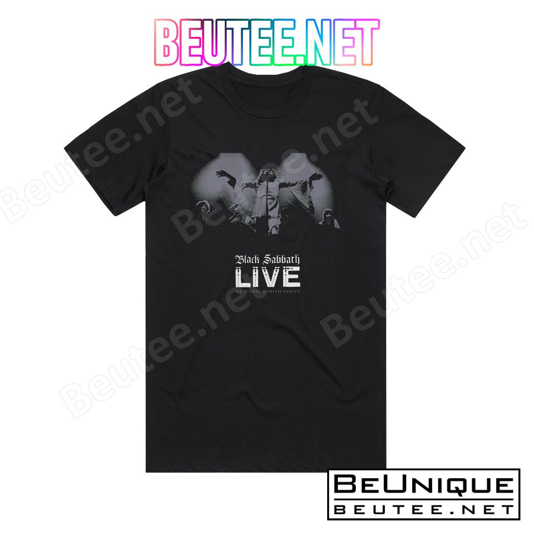 Black Sabbath Live At Hammersmith Odeon 1 Album Cover T-Shirt