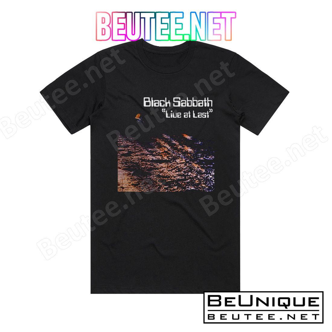 Black Sabbath Live At Last Album Cover T-Shirt