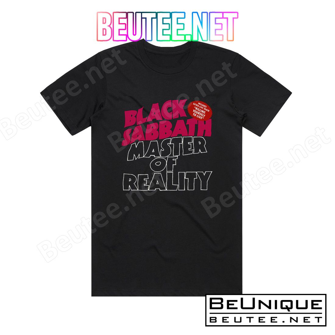 Black Sabbath Master Of Reality 5 Album Cover T-Shirt