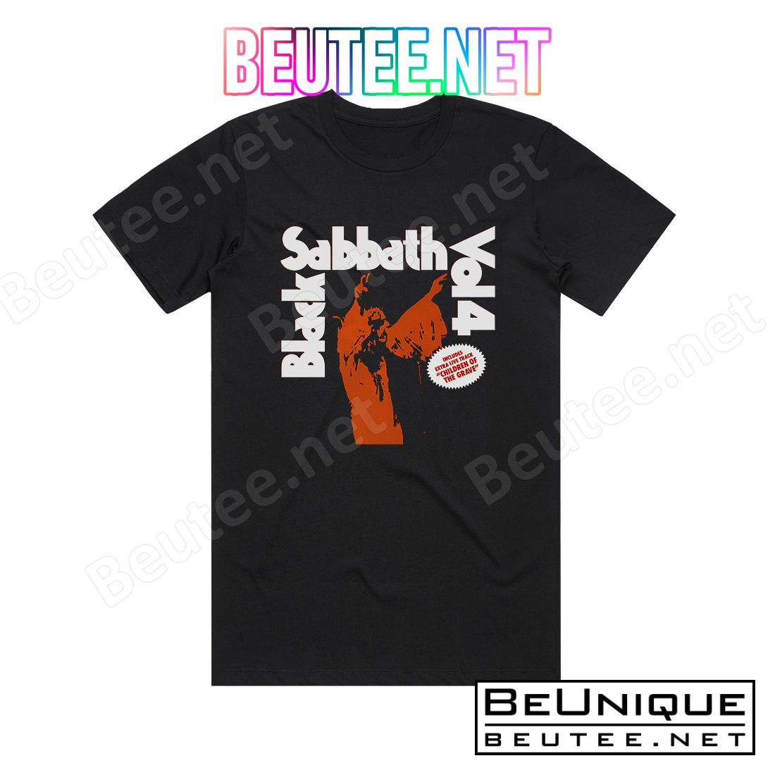 Black Sabbath Vol 4 3 Album Cover T-Shirt