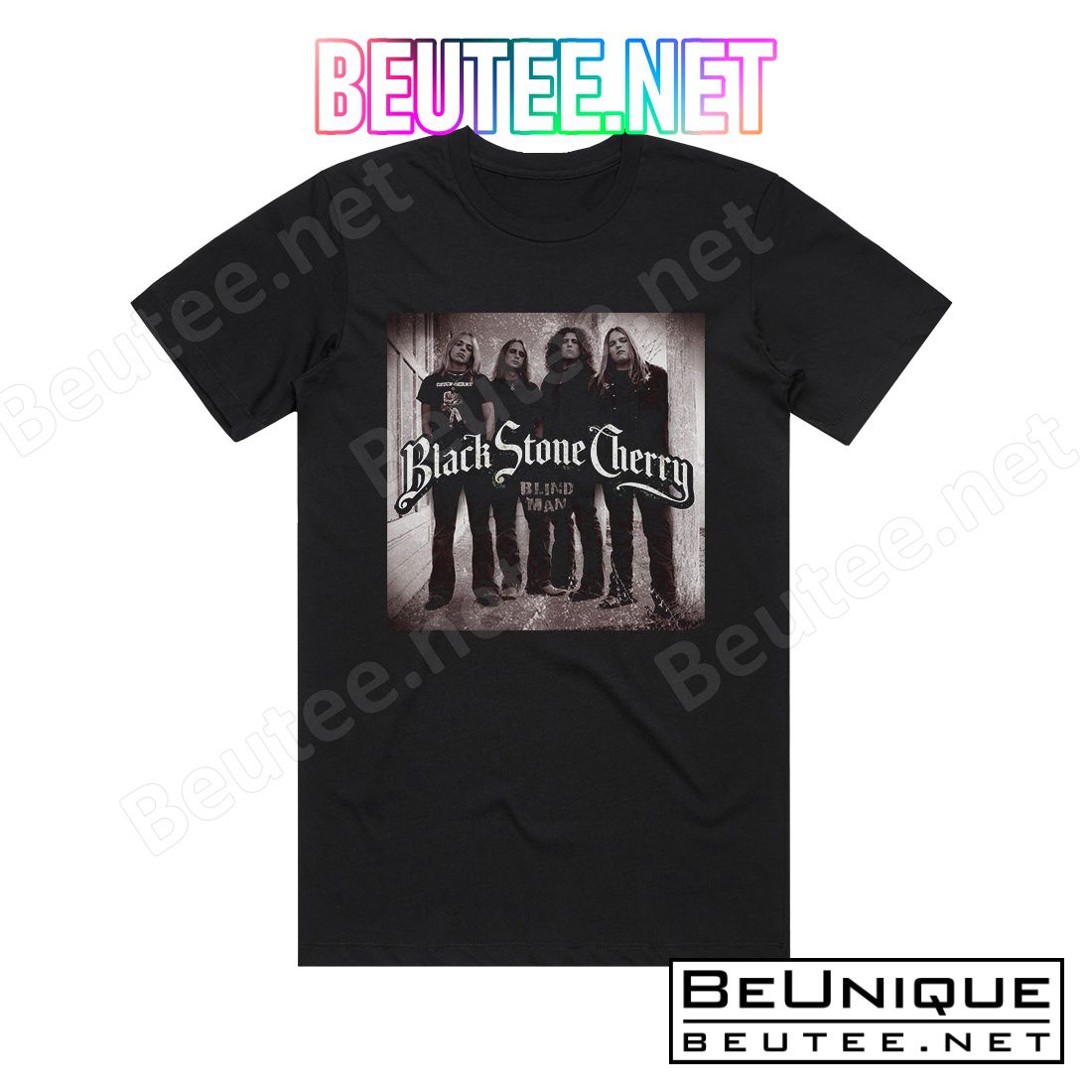 Black Stone Cherry Blind Man Album Cover T-Shirt