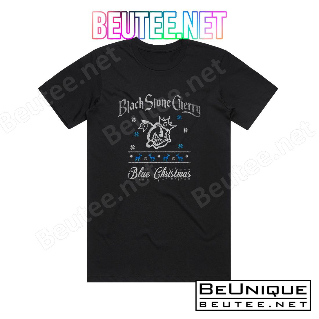 Black Stone Cherry Blue Christmas Album Cover T-Shirt