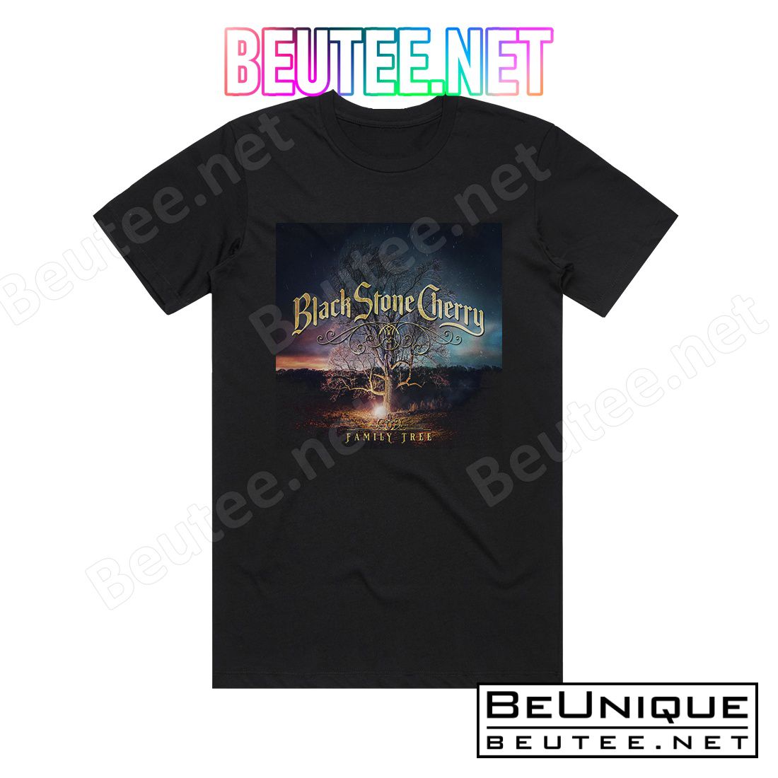 Black Stone Cherry Family Tree Album Cover T-Shirt