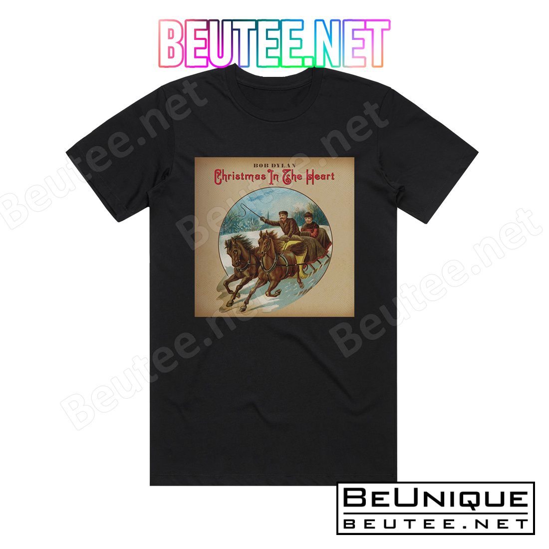 Bob Dylan Christmas In The Heart Album Cover T-Shirt