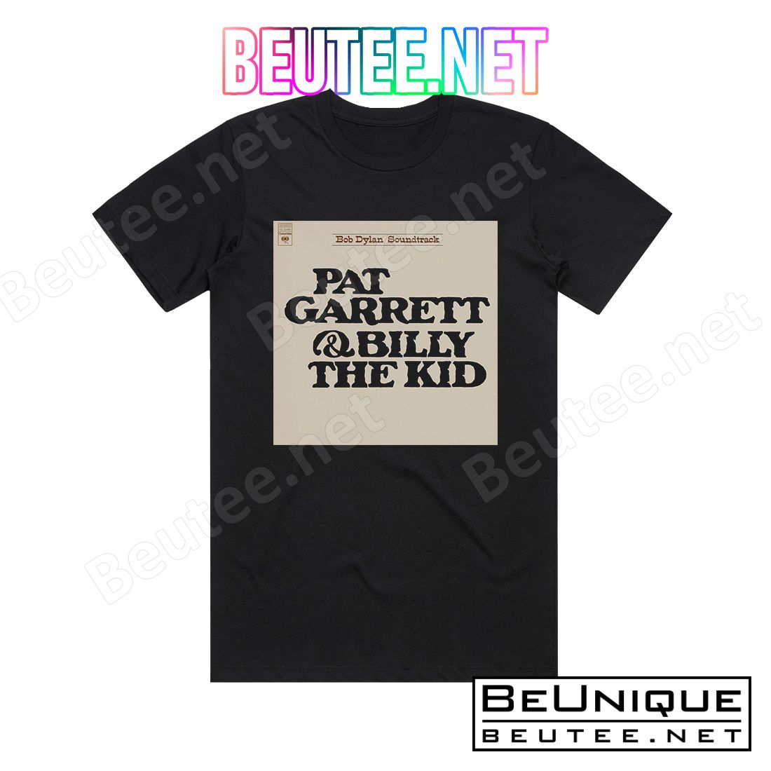 Bob Dylan Pat Garrett Billy The Kid Album Cover T-Shirt