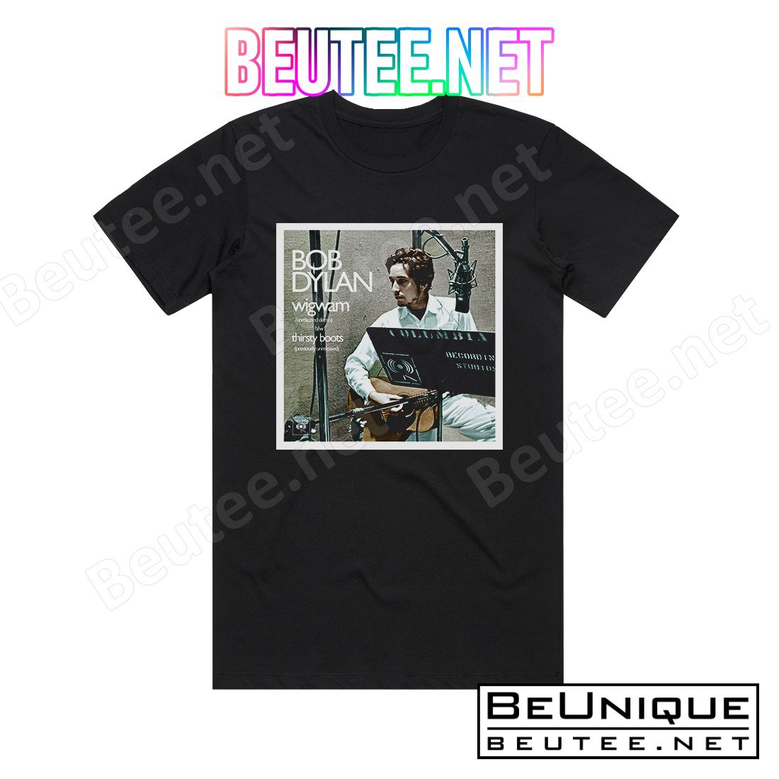 Bob Dylan Wigwam Thirsty Boots Album Cover T-Shirt