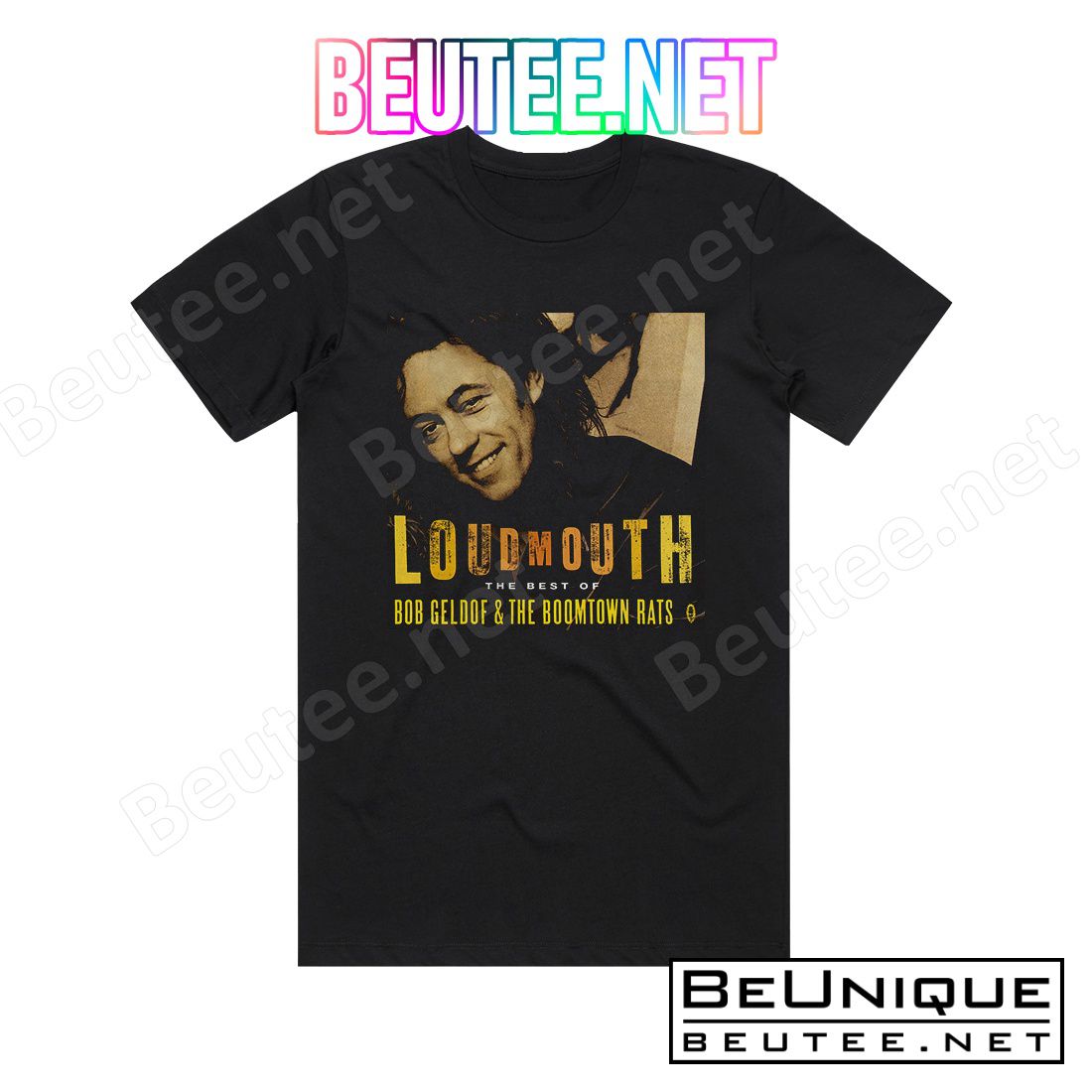 Bob Geldof Loudmouth The Best Of Bob Geldof The Boomtown Rats Album Cover T-Shirt