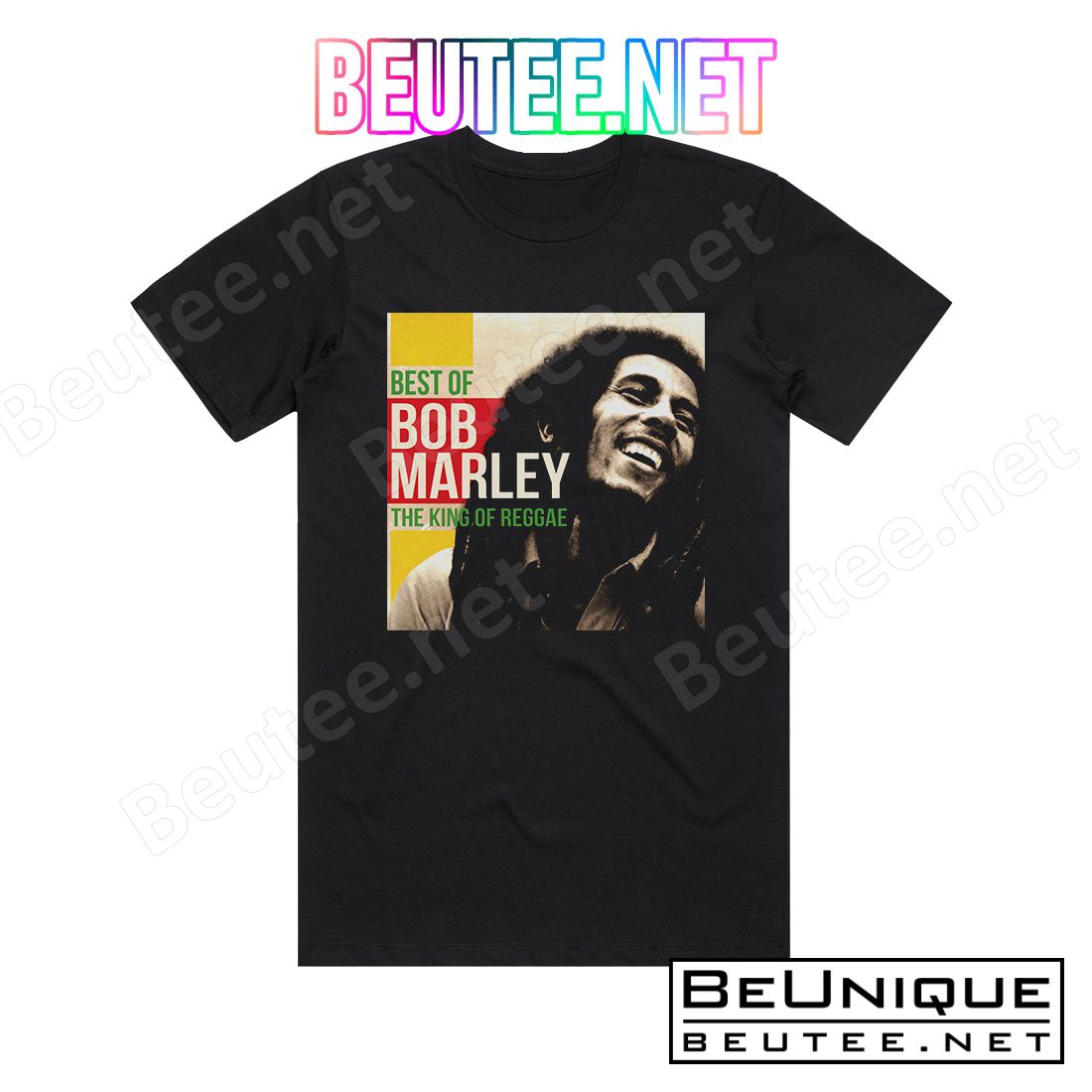 Bob Marley Best Of Bob Marley The King Of Reggae Album Cover T-Shirt