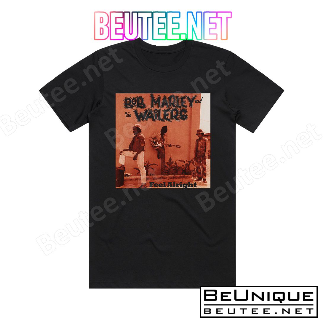 Bob Marley and The Wailers Feel Alright Album Cover T-Shirt