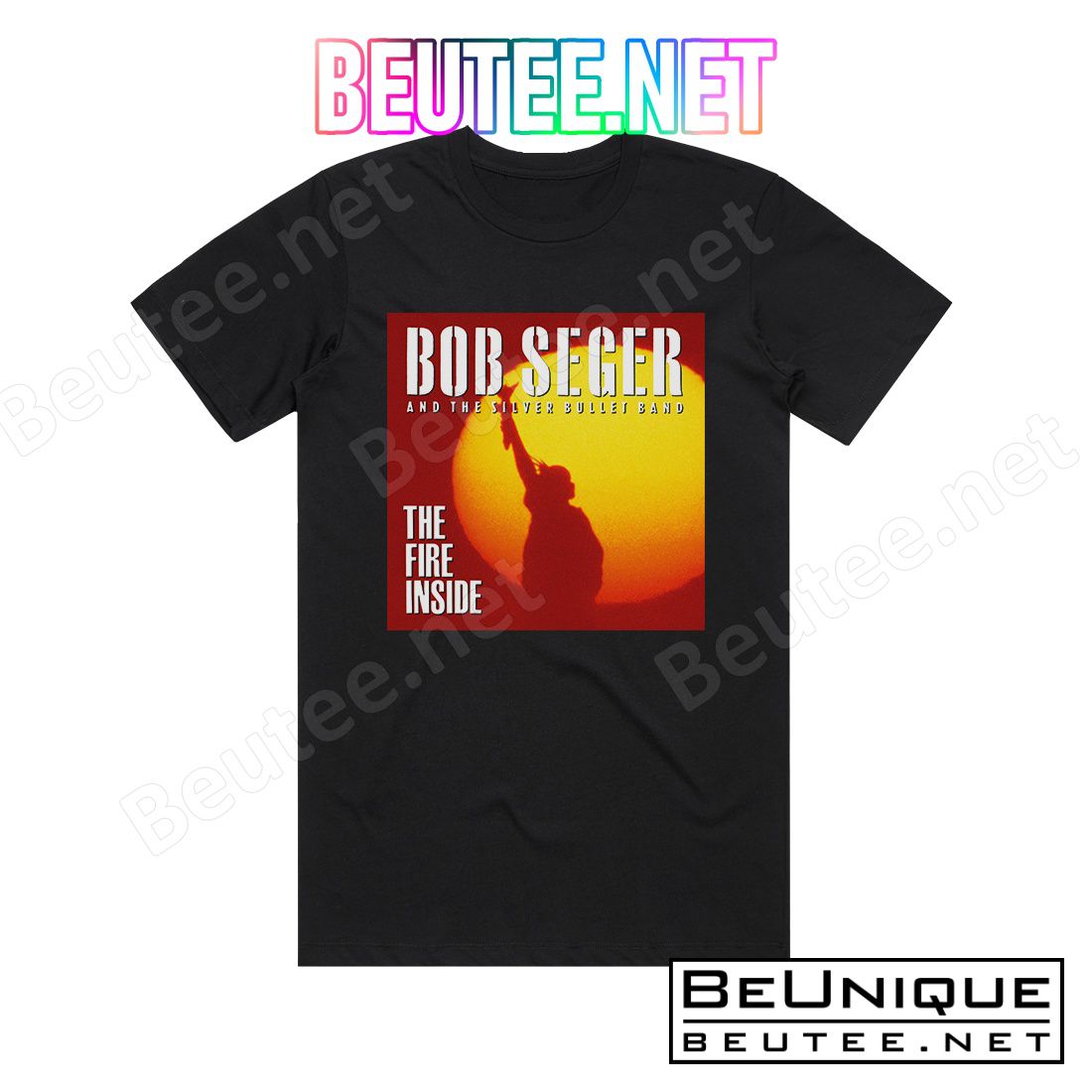 Bob Seger and The Silver Bullet Band The Fire Inside Album Cover T-Shirt