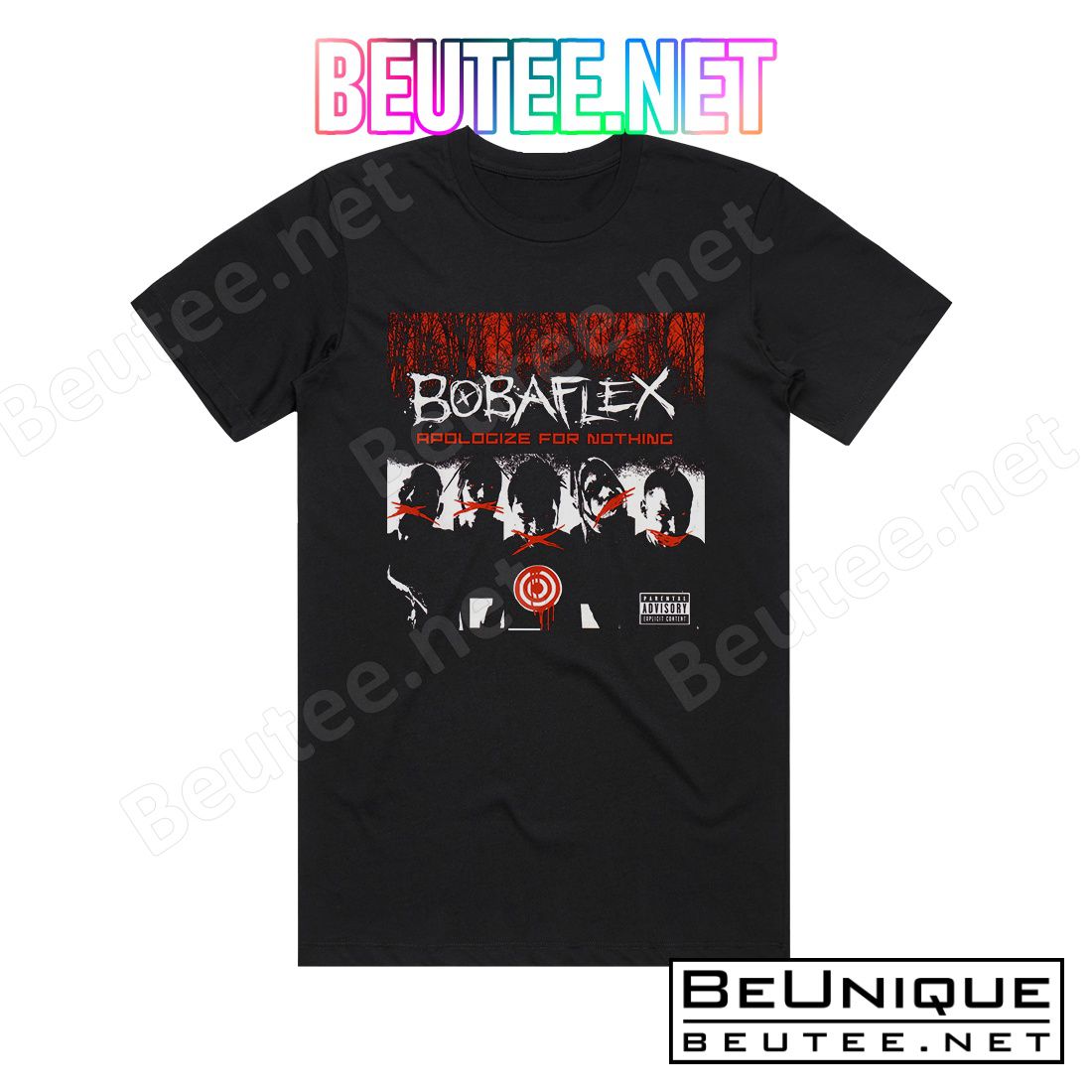 Bobaflex Apologize For Nothing Album Cover T-Shirt