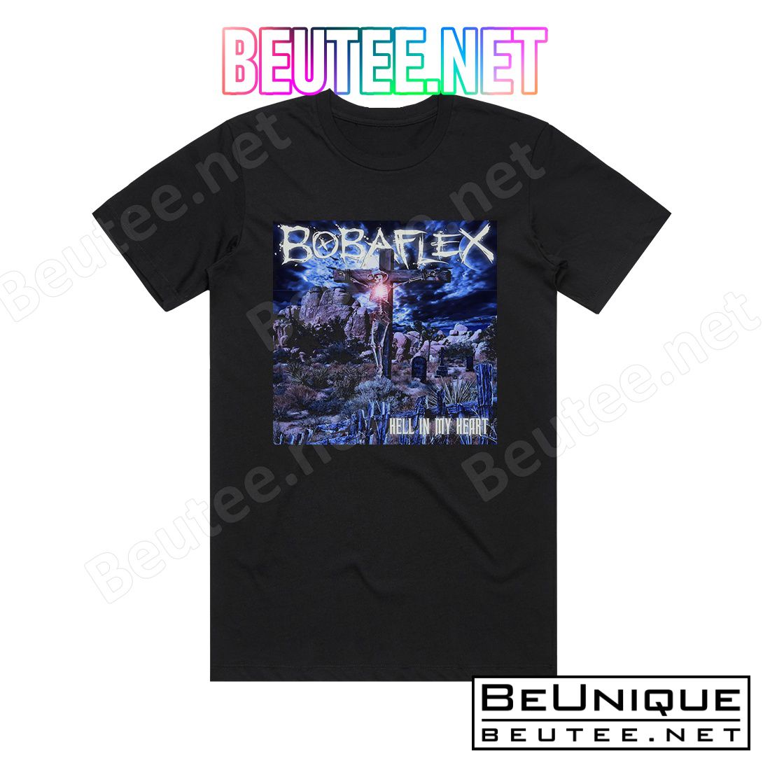 Bobaflex Hell In My Heart Album Cover T-Shirt