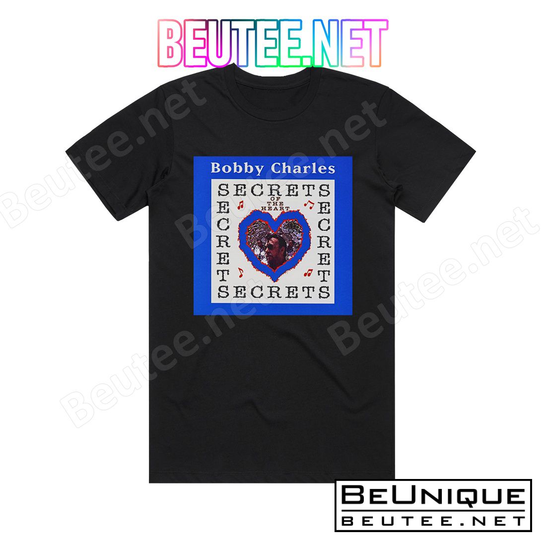 Bobby Charles Secrets Of The Heart Album Cover T-Shirt