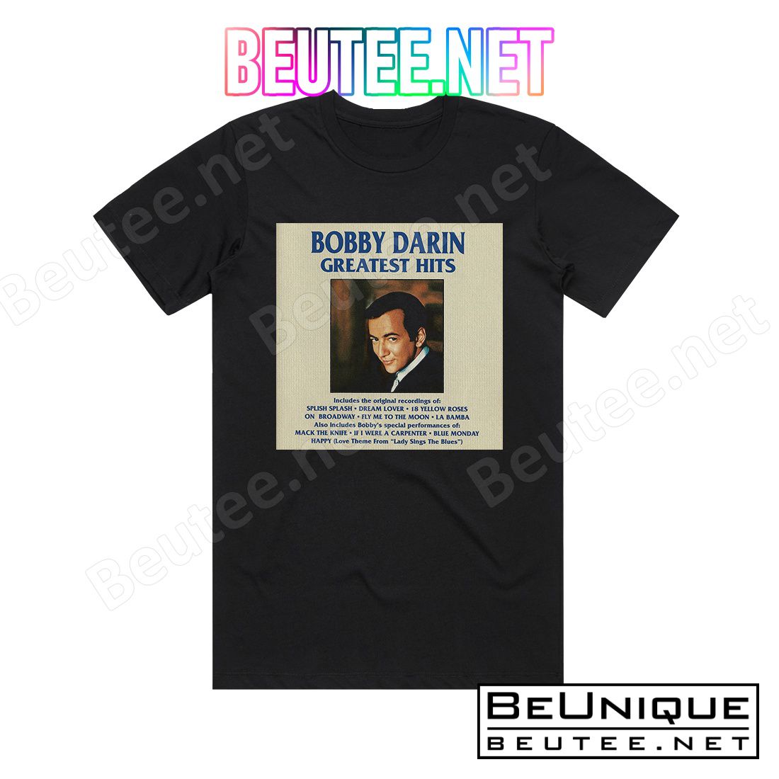 Bobby Darin Greatest Hits Album Cover T-Shirt