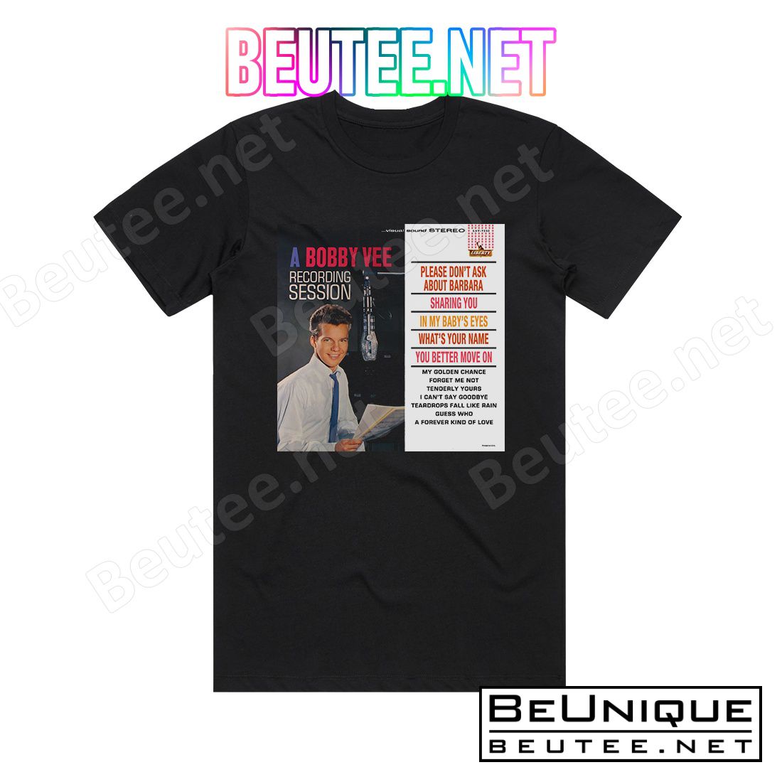 Bobby Vee A Bobby Vee Recording Session Album Cover T-Shirt