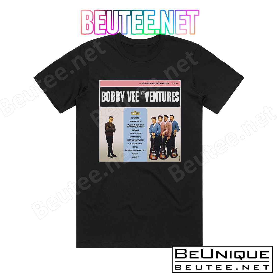 Bobby Vee Bobby Vee Meets The Ventures Album Cover T-Shirt