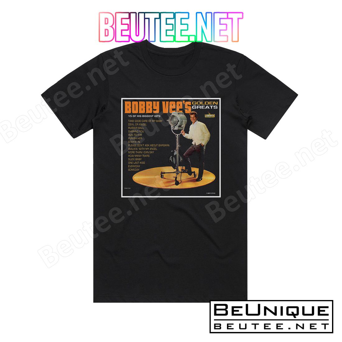 Bobby Vee Golden Greats Album Cover T-Shirt
