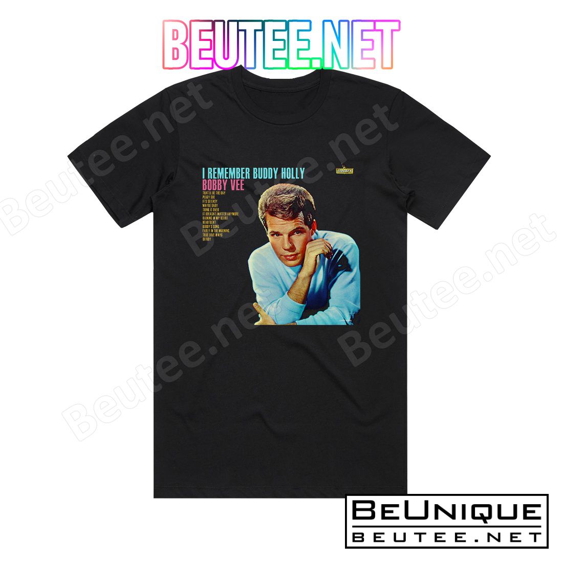 Bobby Vee I Remember Buddy Holly Album Cover T-Shirt