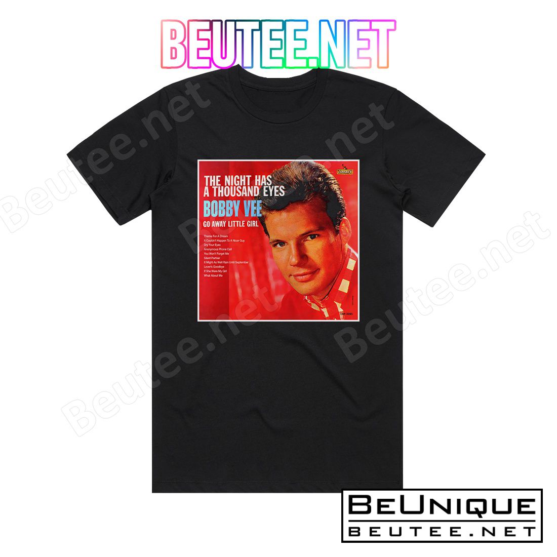 Bobby Vee The Night Has A Thousand Eyes Album Cover T-Shirt