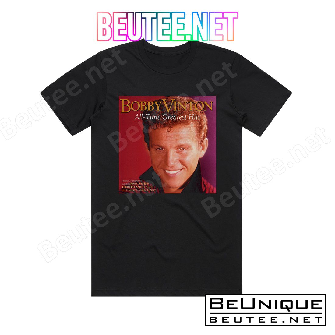 Bobby Vinton Bobby Vinton All Time Greatest Hits Album Cover T-Shirt