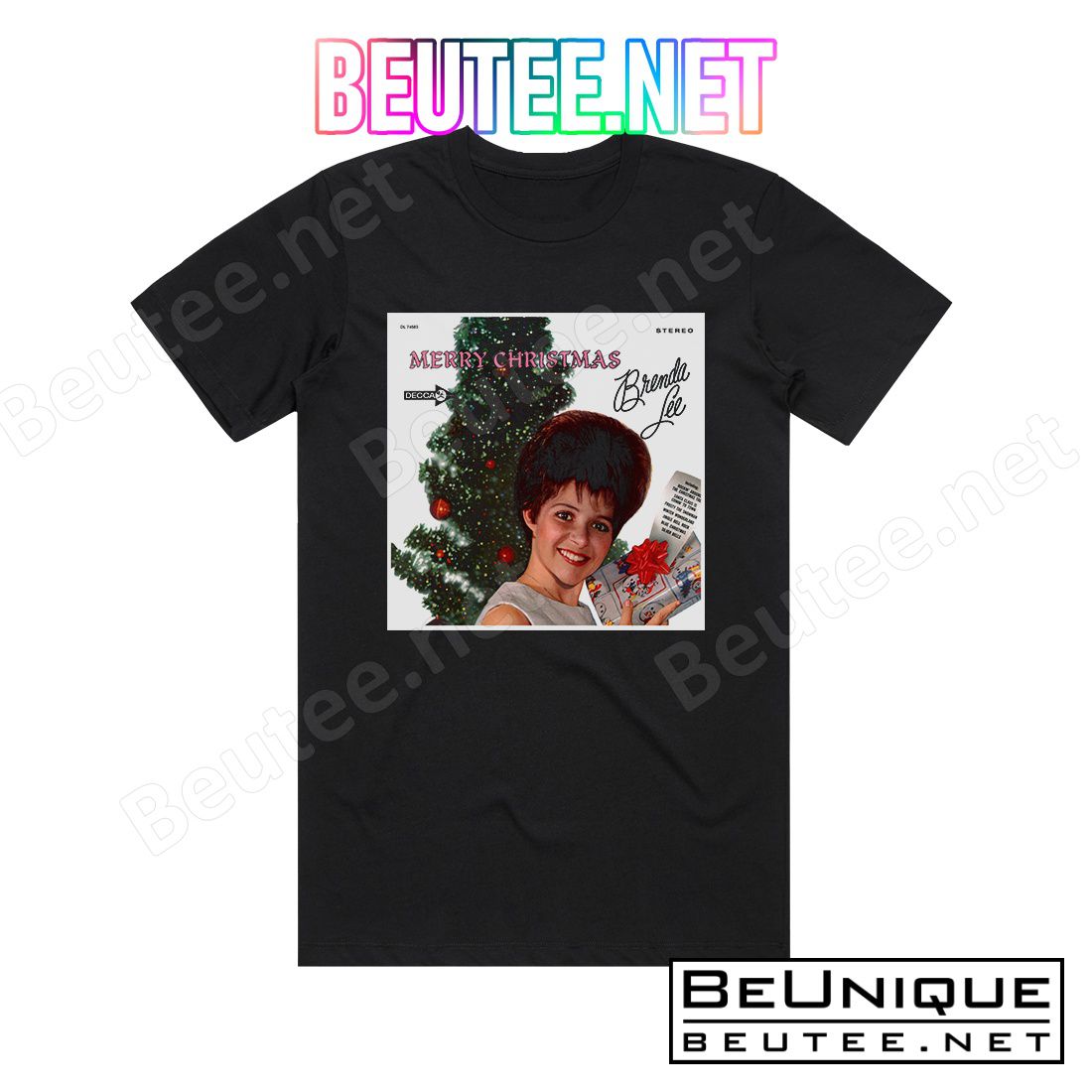 Brenda Lee Merry Christmas From Brenda Lee Album Cover T-Shirt