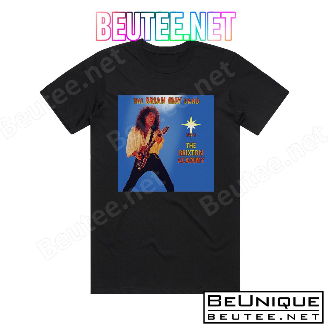 Brian May Live At The Brixton Academy Album Cover T-Shirt