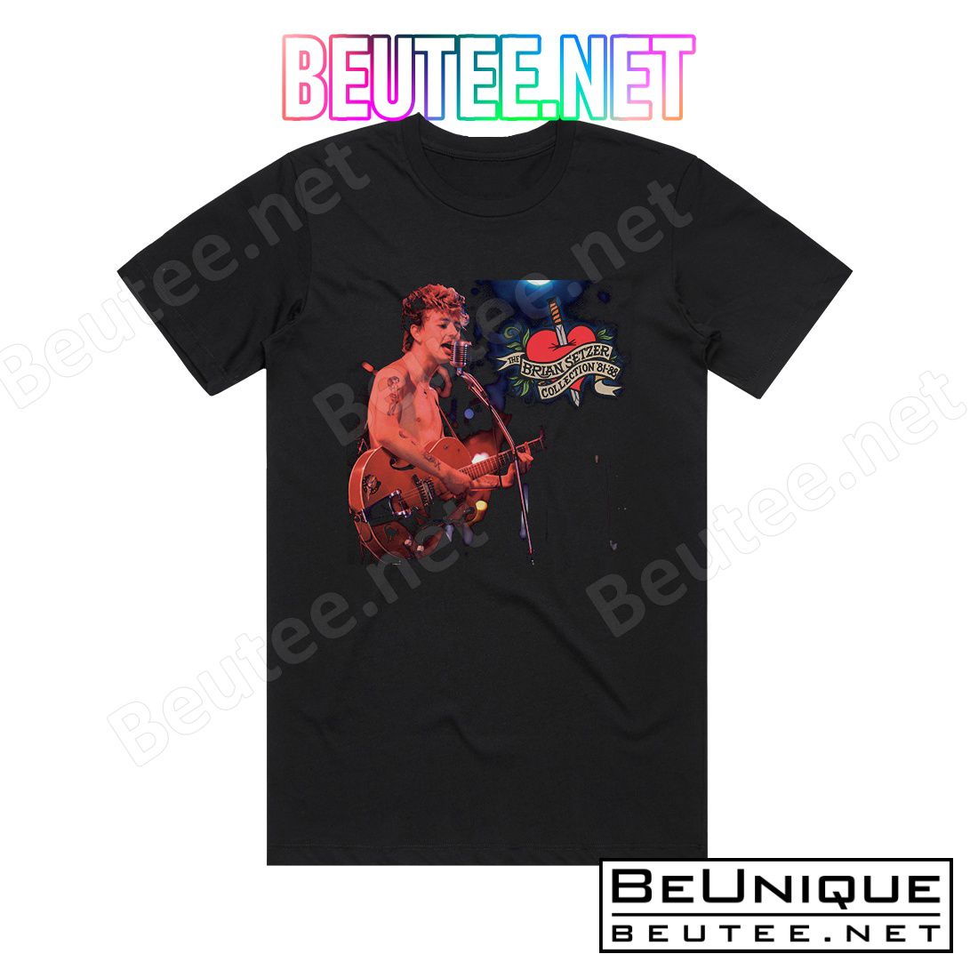 Brian Setzer The Brian Setzer Collection 81  88 Album Cover T-Shirt
