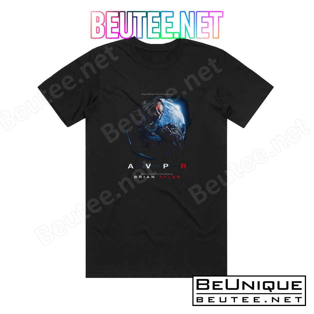 Brian Tyler Aliens Vs Predator Requiem Album Cover T-Shirt
