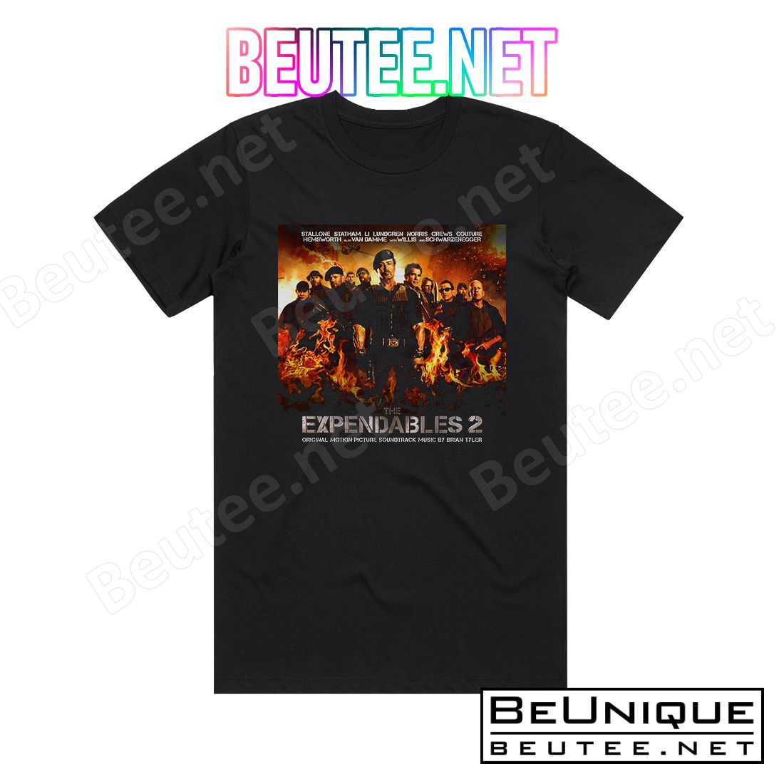 Brian Tyler The Expendables 2 Album Cover T-Shirt