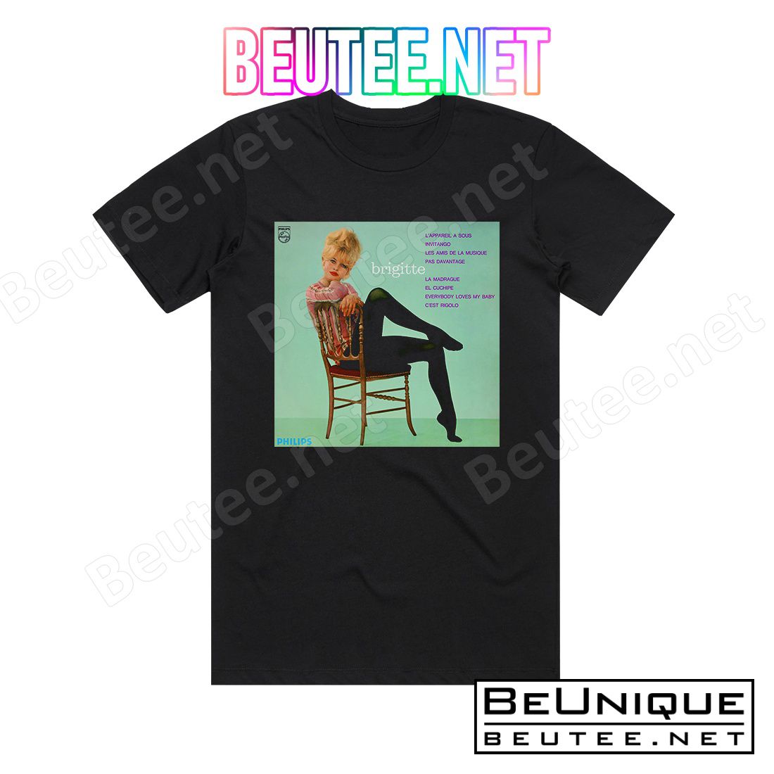 Brigitte Bardot Brigitte Bardot Album Cover T-Shirt