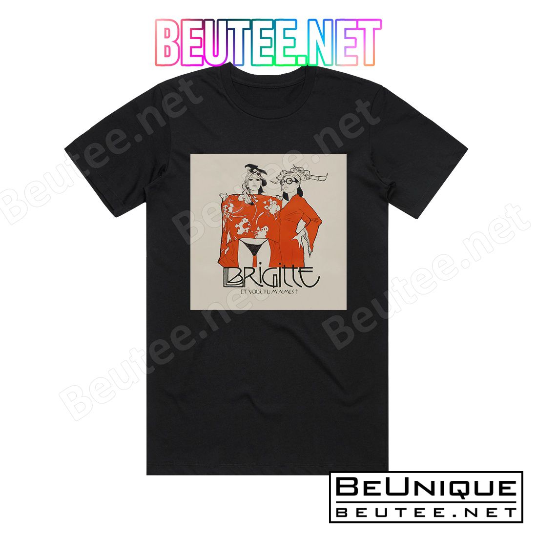 Brigitte Et Vous Tu M'aimes Album Cover T-Shirt