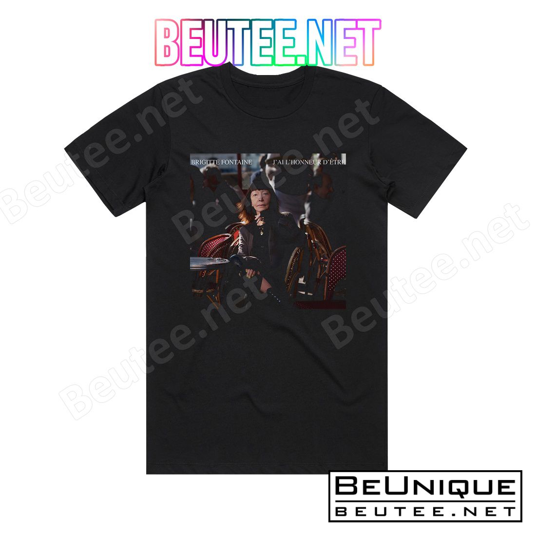 Brigitte Fontaine J'ai L'honneur D'etre Album Cover T-Shirt