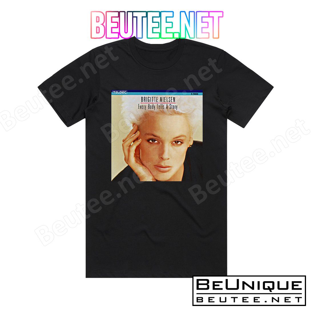 Brigitte Nielsen Every Body Tells A Story Album Cover T-Shirt