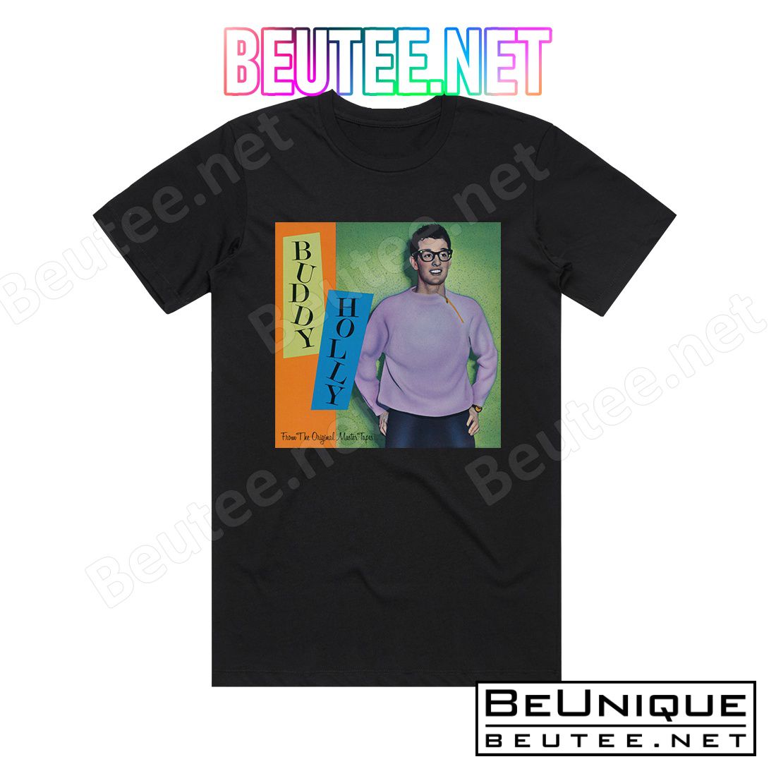 Buddy Holly From The Original Master Tapes Album Cover T-Shirt