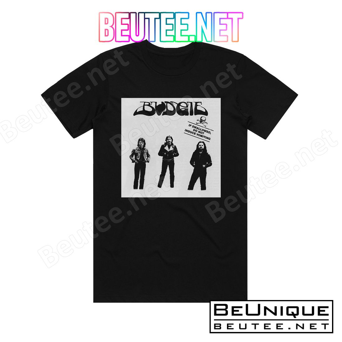 Budgie If Swallowed Do Not Induce Vomiting Album Cover T-Shirt