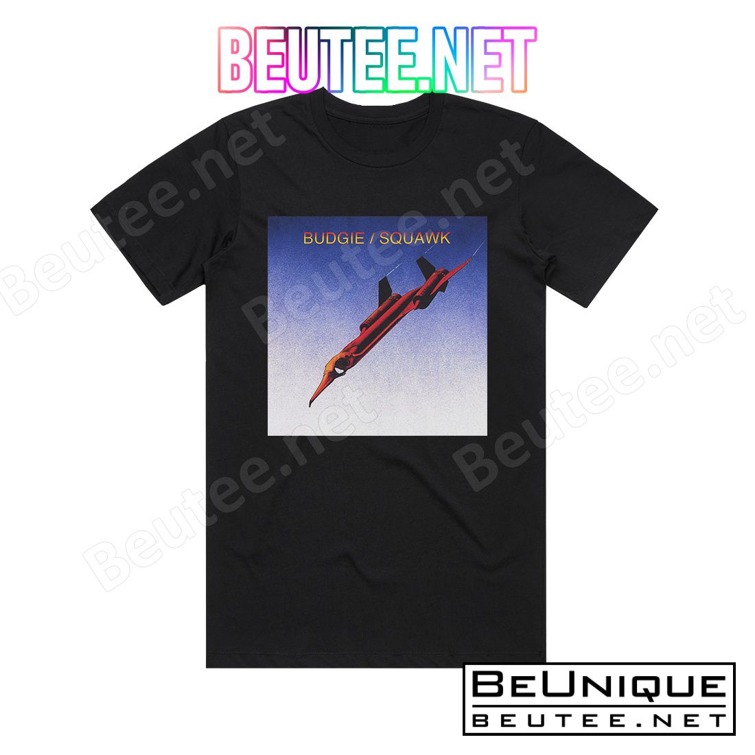 Budgie Squawk Album Cover T-Shirt