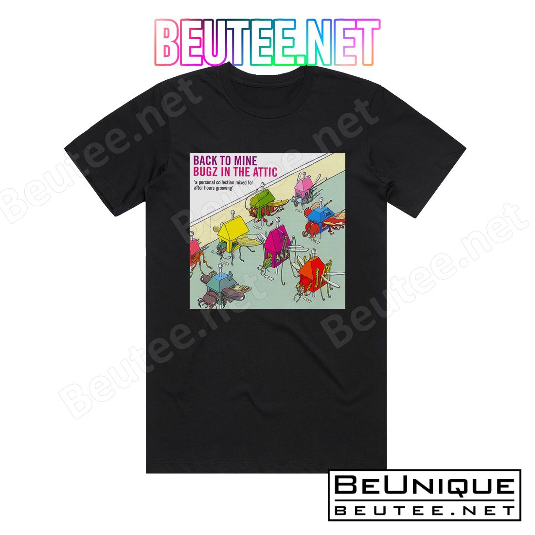 Bugz in the Attic Back To Mine Bugz In The Attic Album Cover T-Shirt