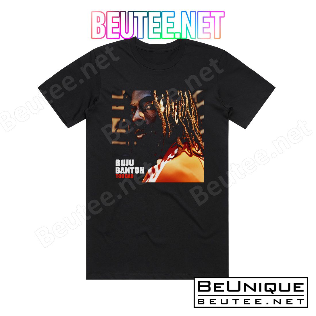 Buju Banton Too Bad Album Cover T-Shirt