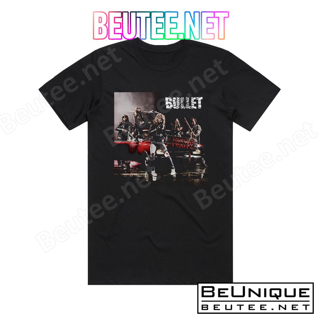 Bullet Highway Pirates Album Cover T-Shirt