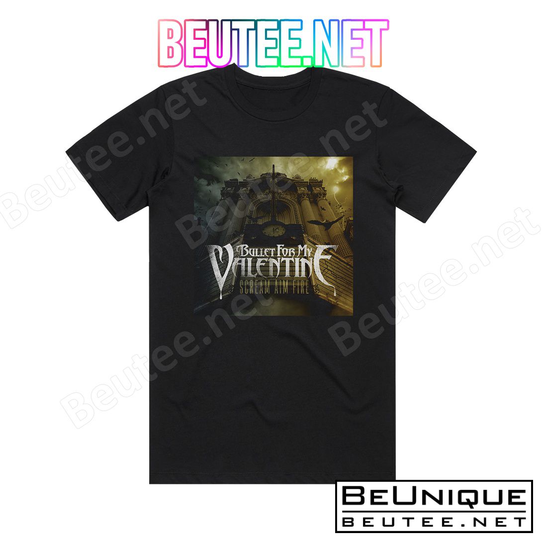 Bullet for My Valentine Scream Aim Fire 1 Album Cover T-Shirt