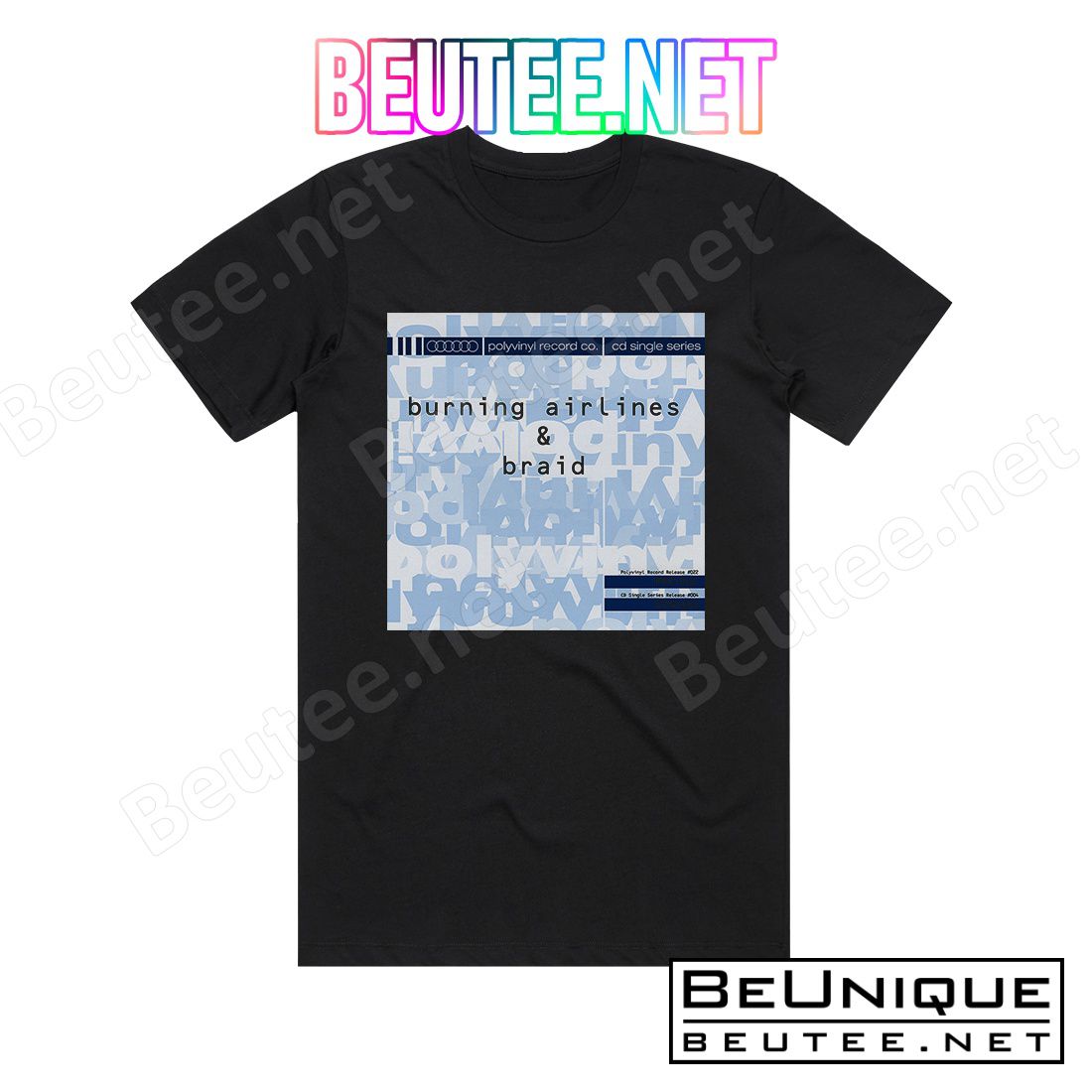 Burning Airlines Back Of Love Split Single 1 Album Cover T-Shirt