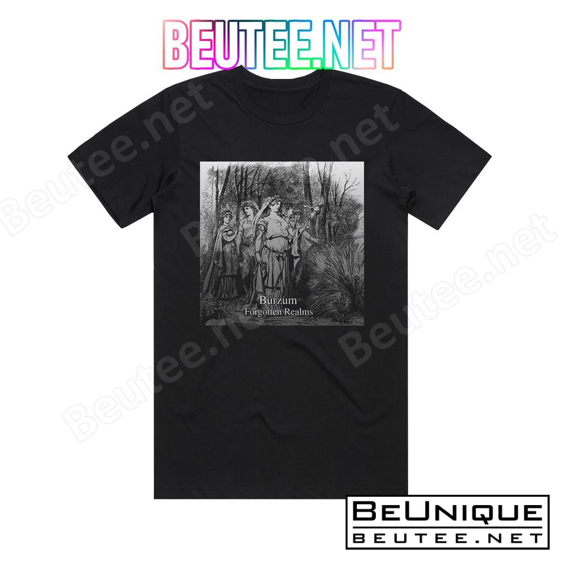 Burzum Forgotten Realms Album Cover T-Shirt