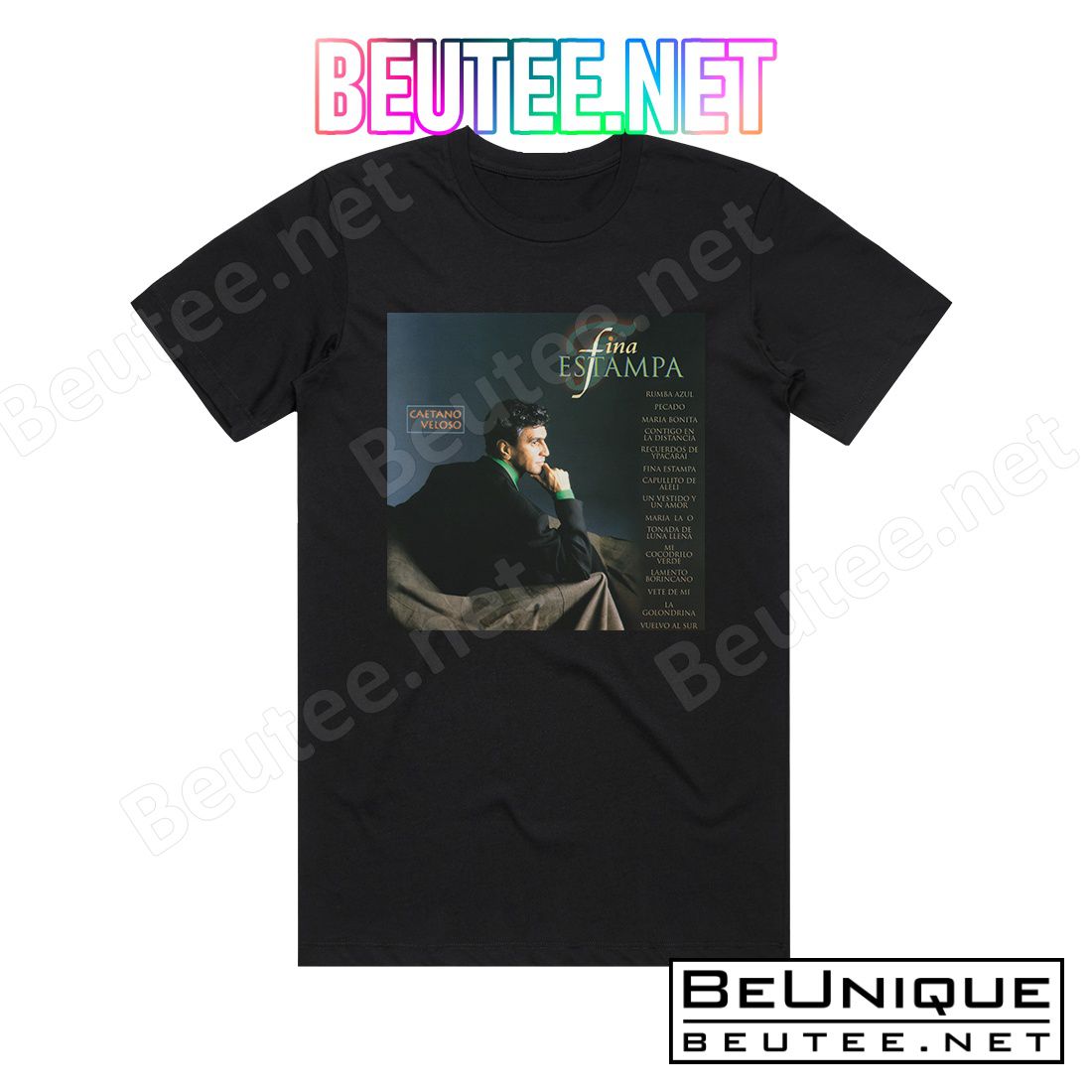 Caetano Veloso Fina Estampa Album Cover T-Shirt