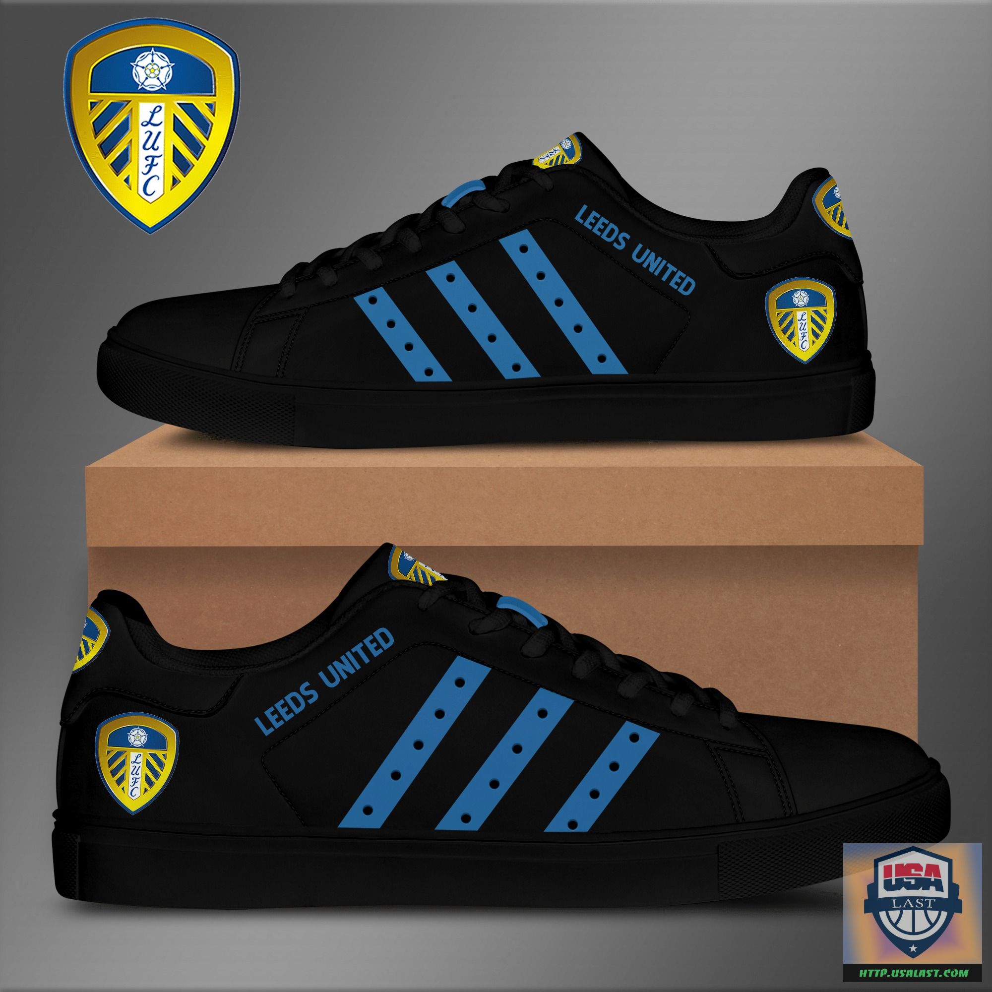 Leeds United FC Skate Low Top Shoes Model 03