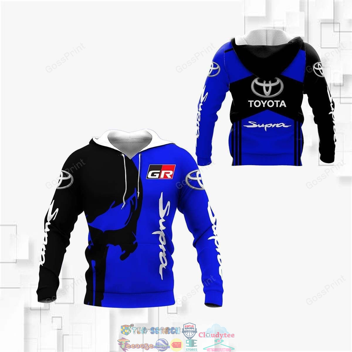 Toyota Supra ver 3 3D hoodie and t-shirt