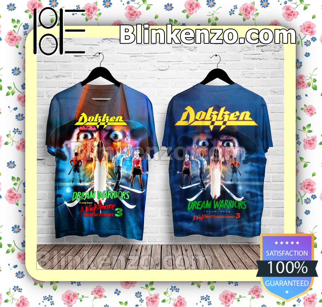 Free Ship Dokken Dream Warriors Theme From A Nightmare On Elm Street 3 Custom Shirt