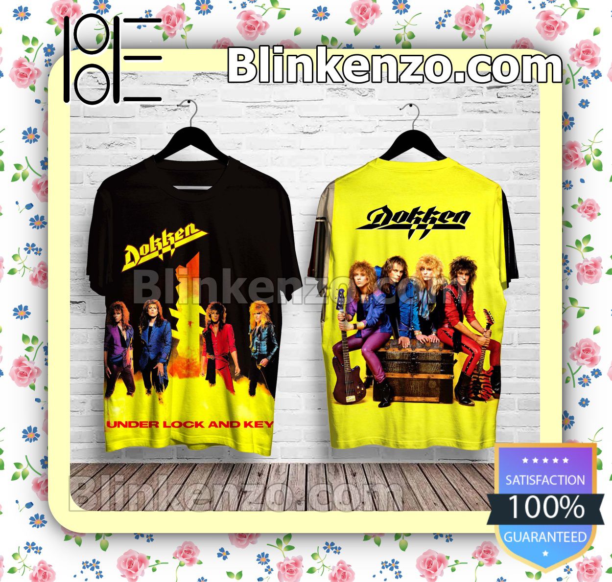 Around Me Dokken Under Lock And Key Album Custom Shirt