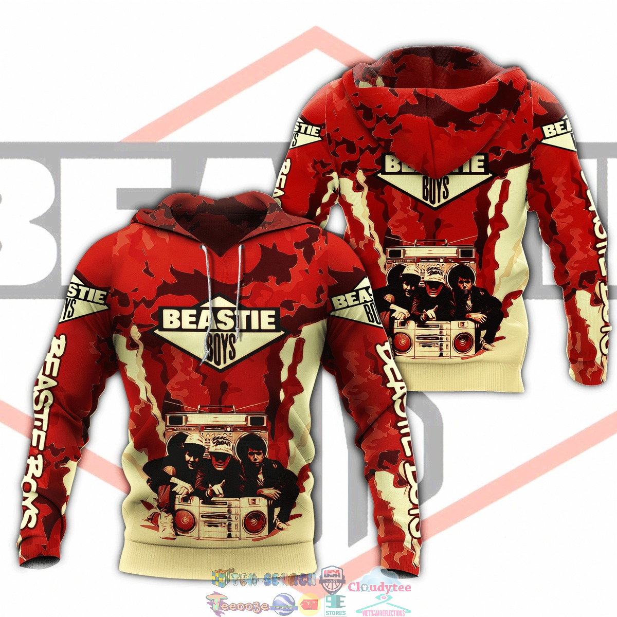 Beastie Boys Band ver 4 3D hoodie and t-shirt